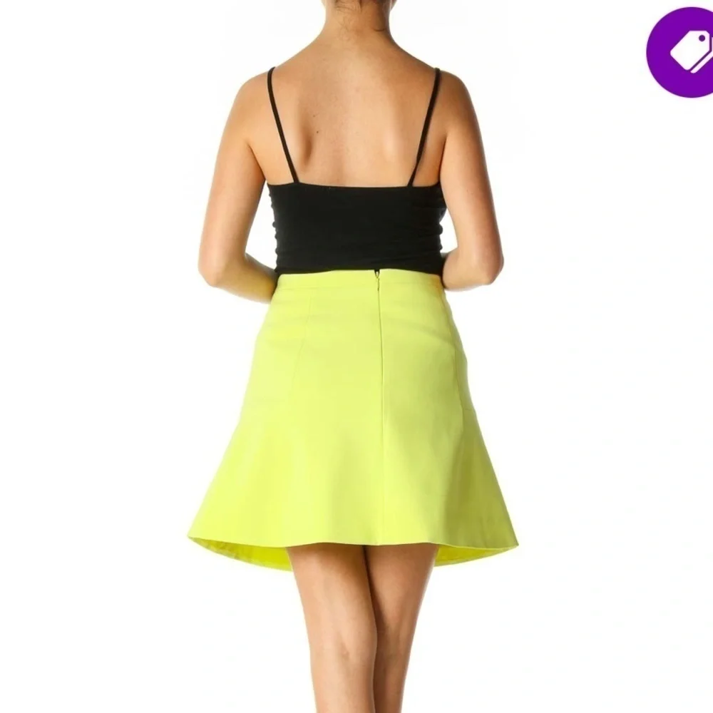 J. Crew Neon Yellow Blogger Favorite Skater A-Line Skirt, Women’s Size 2